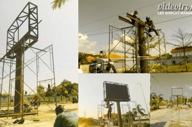 Pembangunan Videotron Outdoor Full Color P.10 di Kab. Brebes, Jawa Tengah